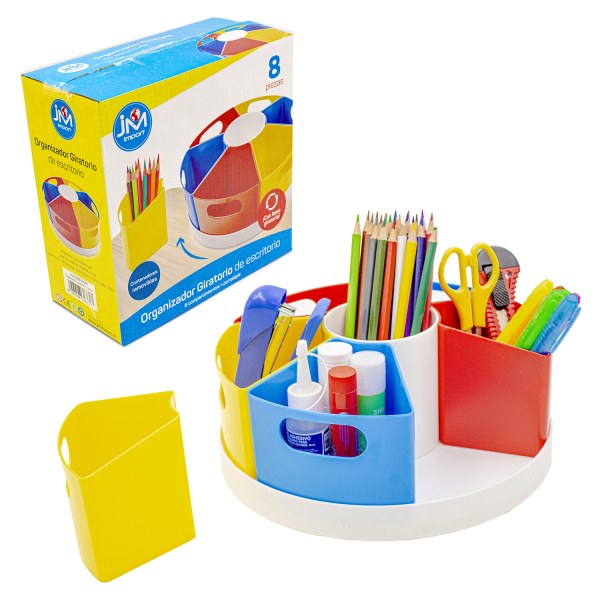 ORGANIZADOR GIRATORIO ESCRITORIO 6 COMP.ARTIMIENTO
