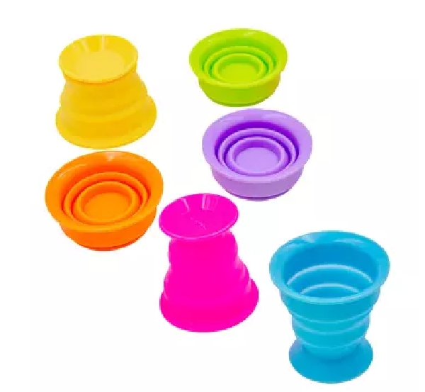 VASOS SOFT CON VENTOSAS SET DE 6 UNIDADES