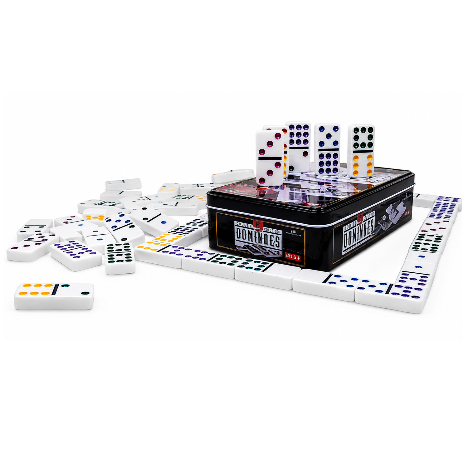 DOMINO CHANCHO 9 CAJA METAL