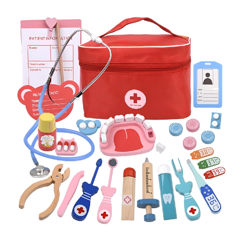 KIT DENTISTA Y DOCTOR CON ACCESORIOS 23 PIEZAS