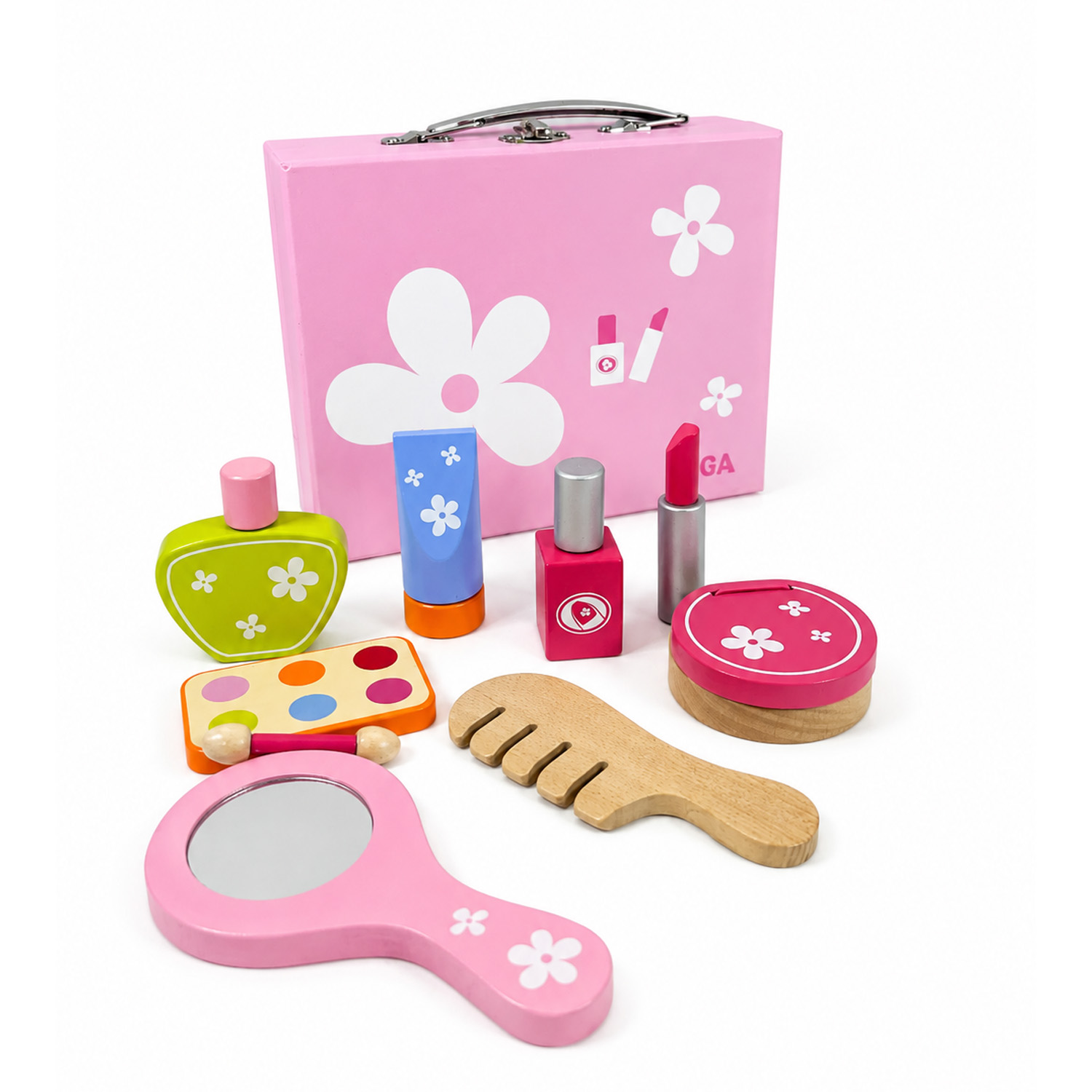 SET DE BELLEZA DE MADERA 