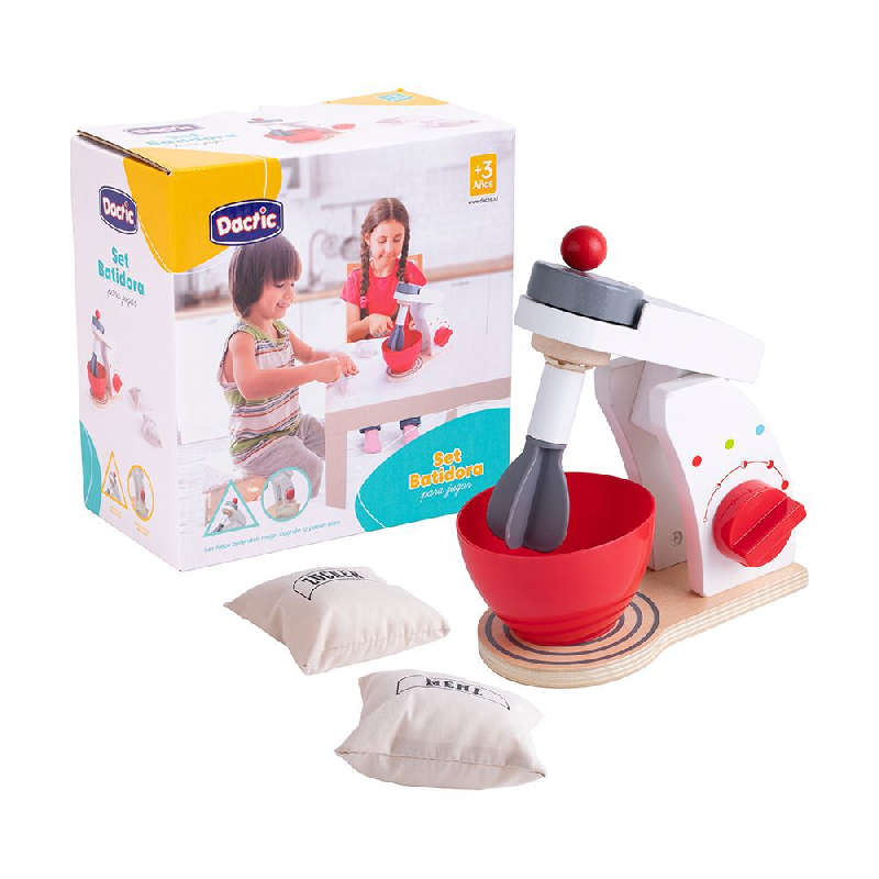 SET BATIDORA DE MADERA