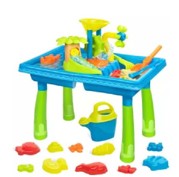 MESA PARA AGUA Y ARENA CON ACCESORIOS (38 PIEZAS)