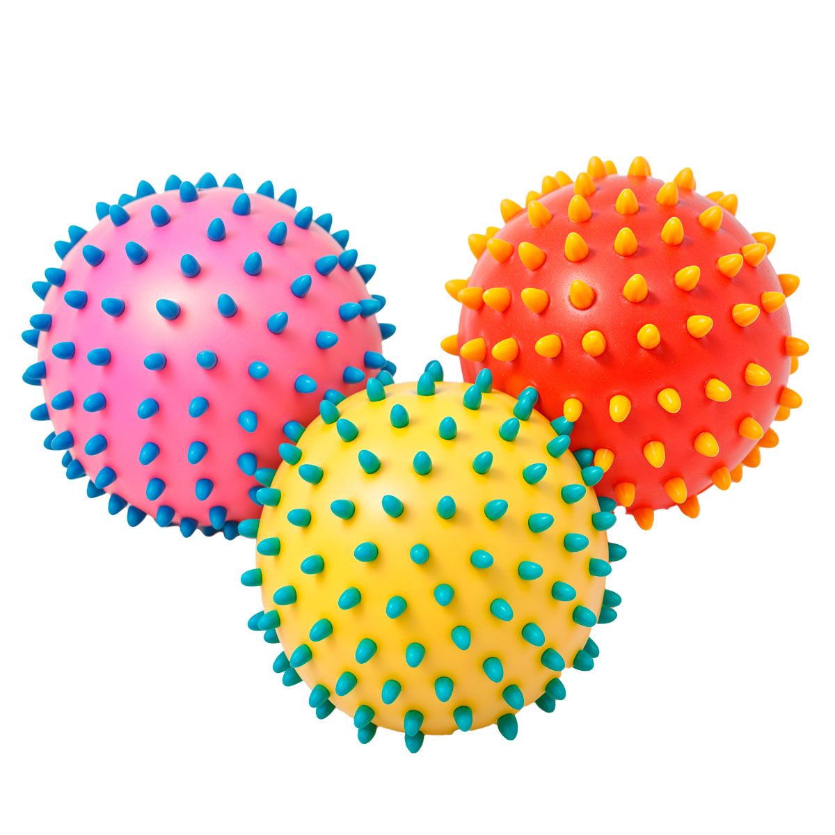 SET DE 3 PELOTAS SENSORIALES ERIZO 10 CMS 