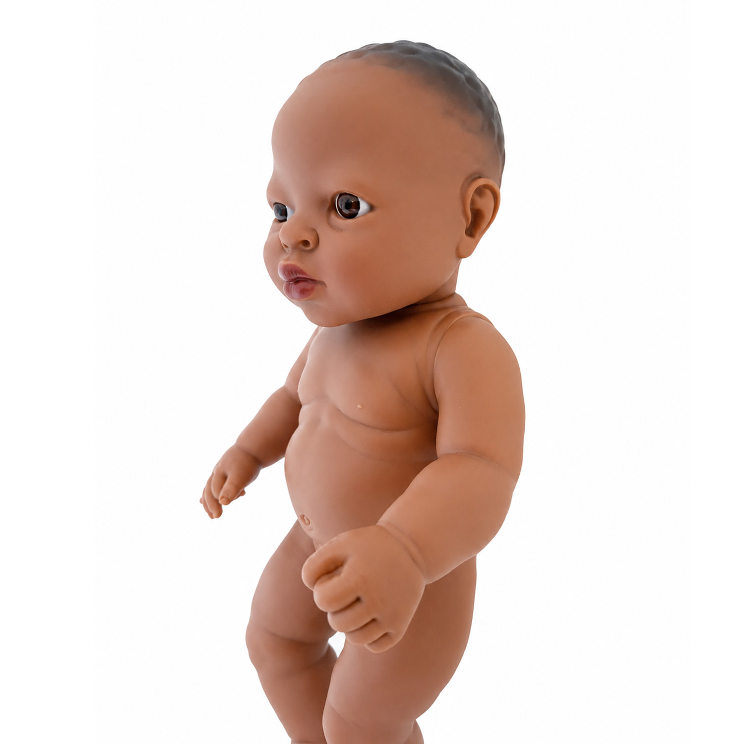 MUÑECO SEXUADO AFRICANO NIÑA 32 CM.