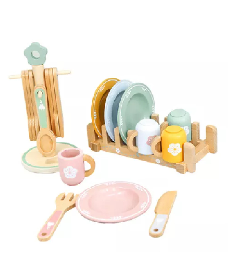 SET DE VAJILLA DE MADERA