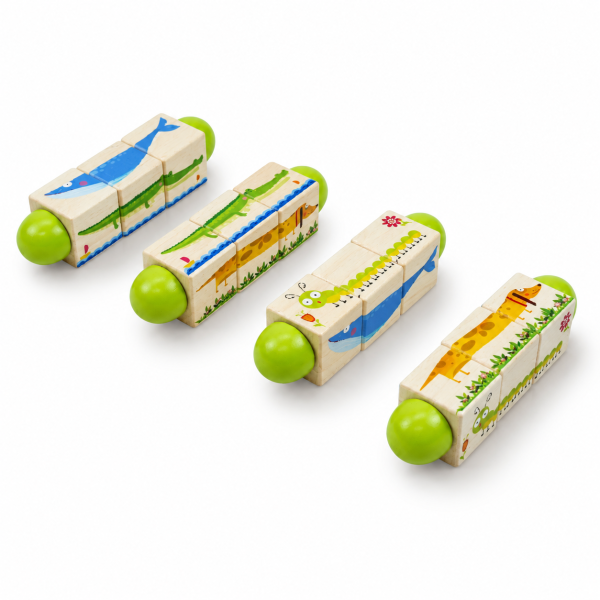 SET 4 BLOQUES GIRATORIOS MONTESSORI 