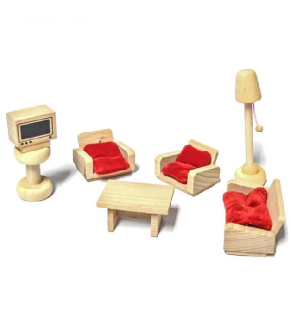 LIVING MINI MUEBLE DE MADERA