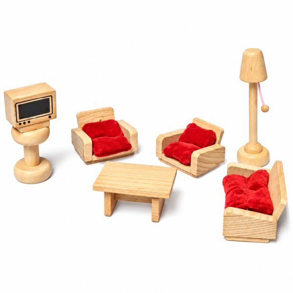 LIVING MINI MUEBLE DE MADERA