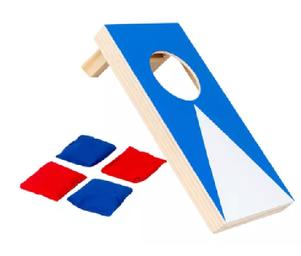 JUEGO DE LANZAMIENTO DE MADERA CON SAQUITOS - 5 PIEZAS