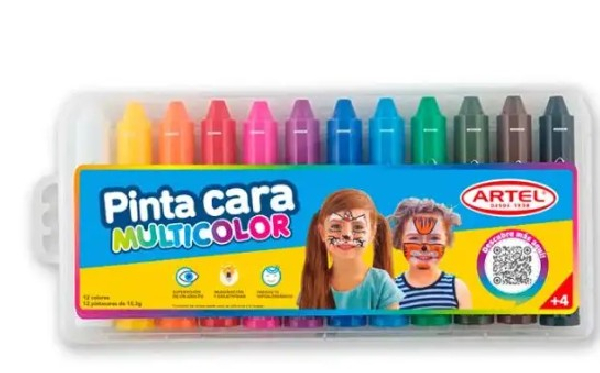 PINTA CARA 12 COLORES ARTEL
