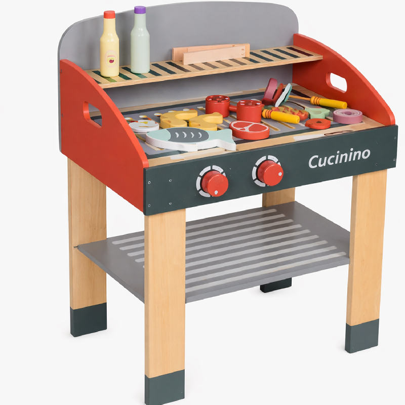 PARRILLA GRANDE DE ASADO DE MADERA - 1 PIEZA