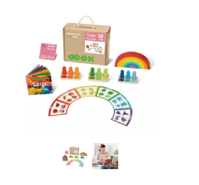 KIT EDUCATIVO MONTESSORI EL COLOR 36 MESES