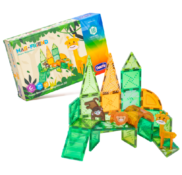 JUNGLA MAGNETICA 3D ARMABLE 35 PIEZAS MAG-FRIEND