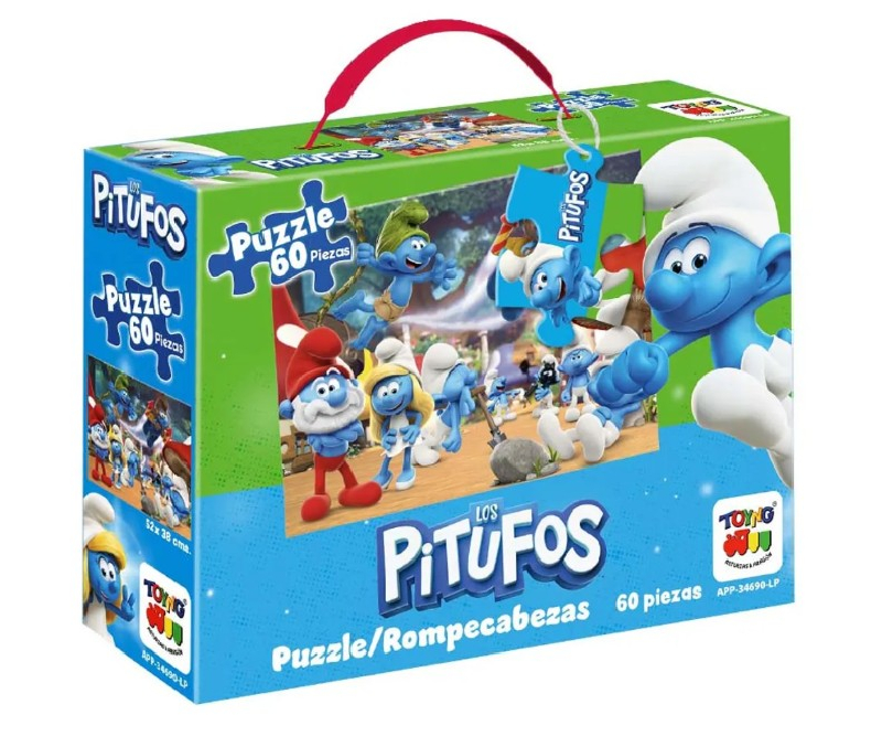 PUZZLE 60 PIEZAS LOS PITUFOS