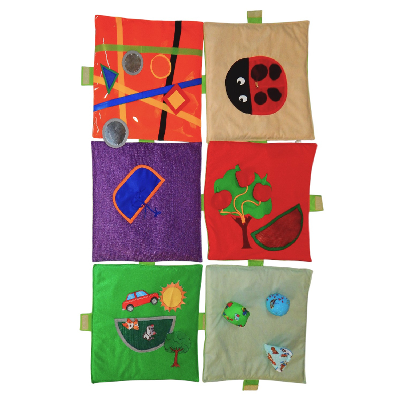 ALFOMBRA SENSORIAL INTERACTIVA – 6 PIEZAS (45 × 45 CM)