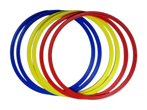 SET 6 AROS PLANOS PLASTICOS DE 60 CM. DIAMETRO