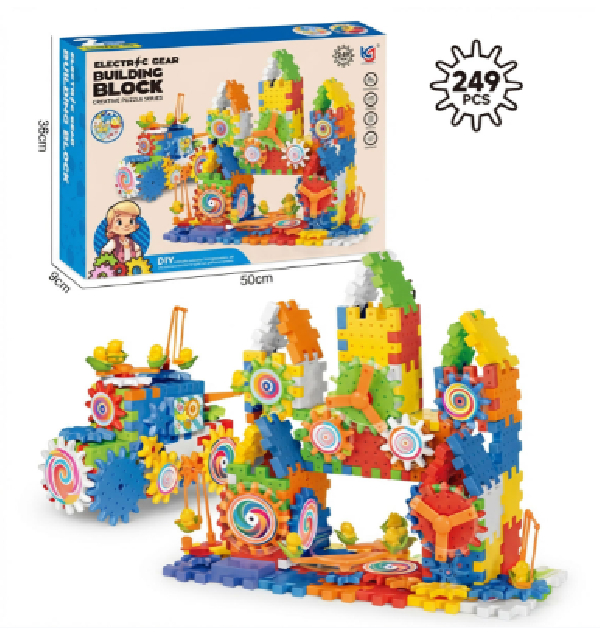 JUEGO CONSTRUCCION DE ENGRANAJES 249 PIEZAS