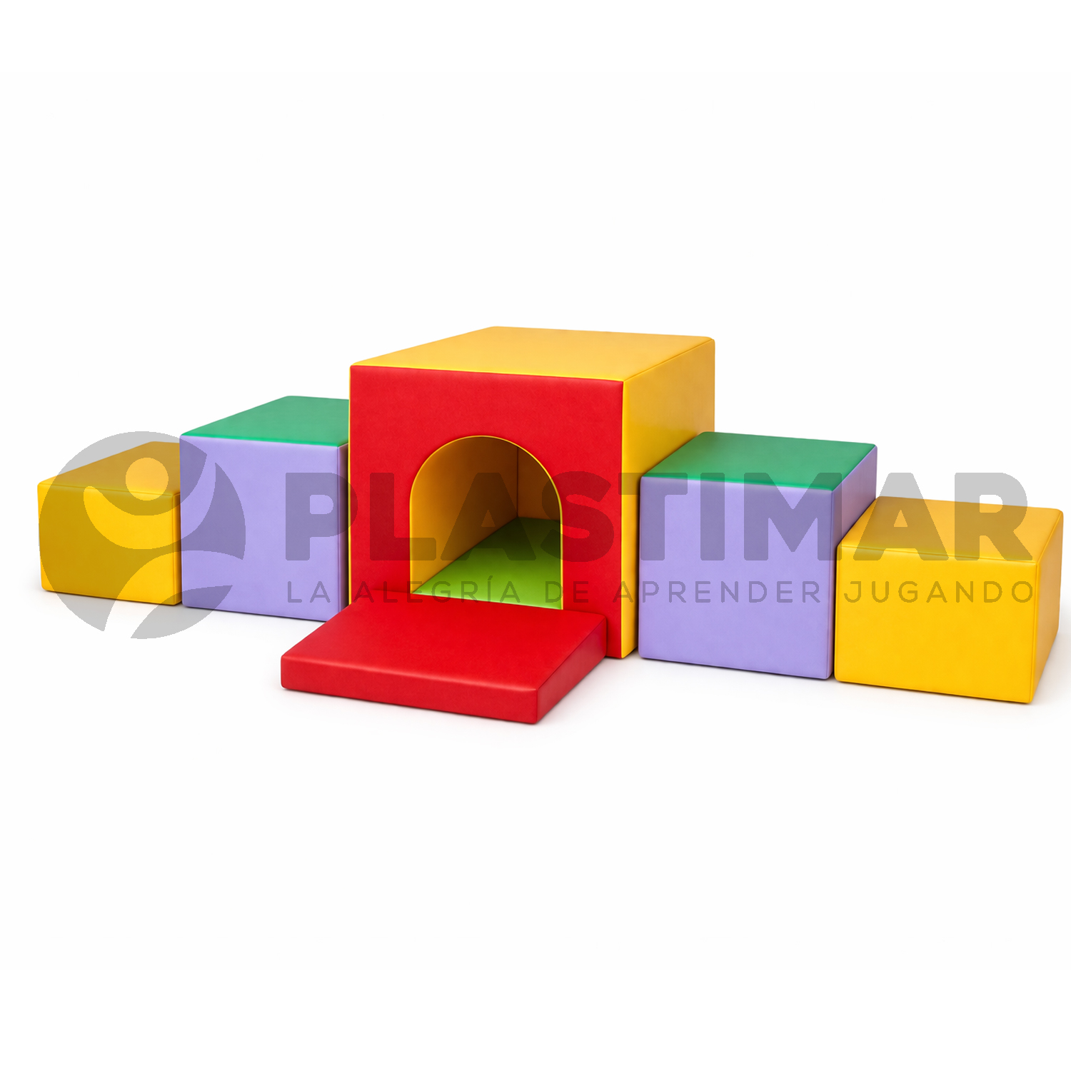 JUEGO CON TÚNEL MULTICOLOR 6 PIEZAS