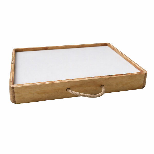 PANEL DE LUZ PORTÁTIL DE MADERA 60X60X9 CM