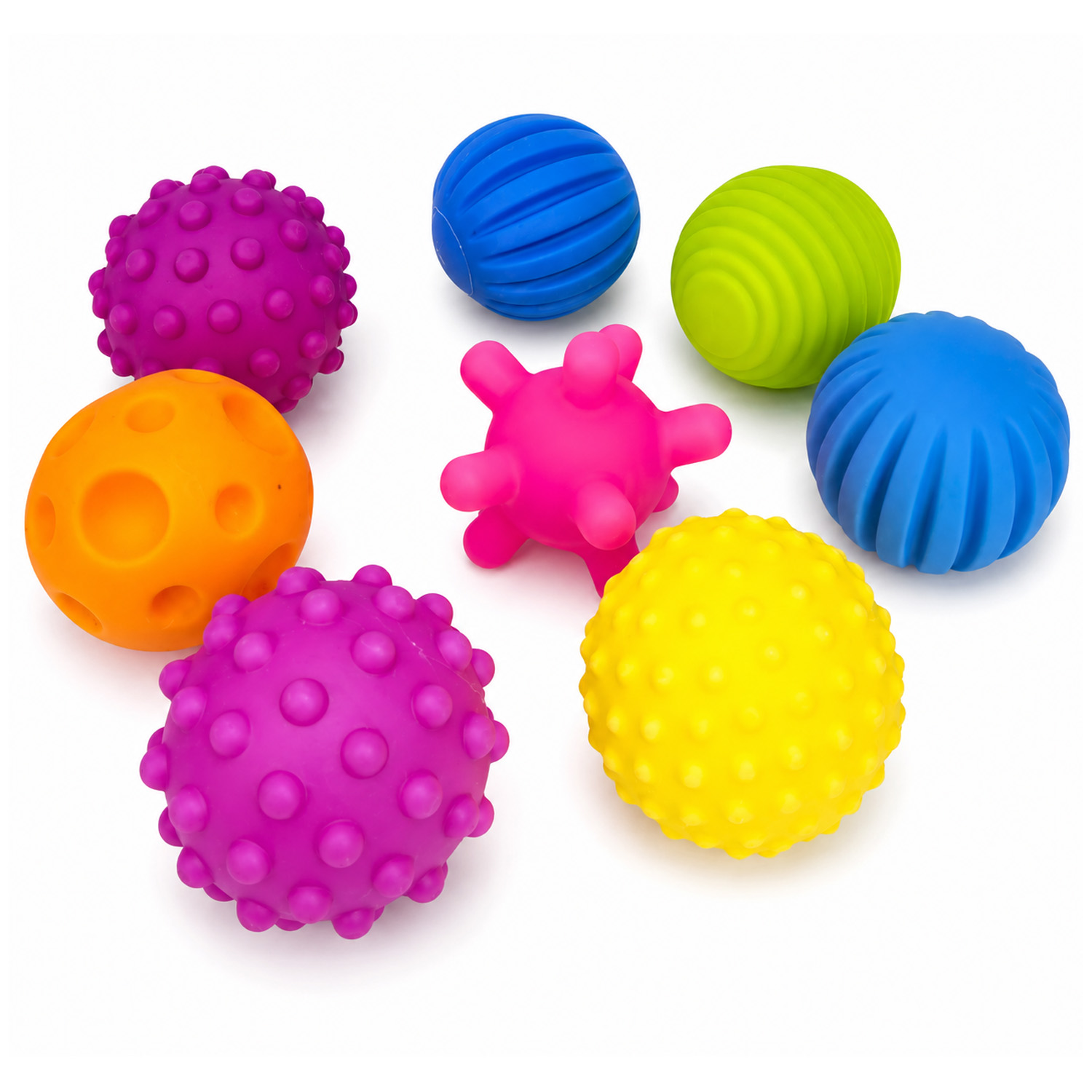 SET PELOTAS SENSORIALES 8 UNIDADES