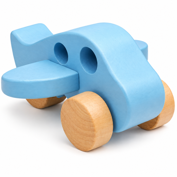 Segunda imagen de MINI AVIÓN DE MADERA