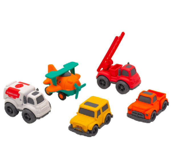 SET DE VEHICULOS DE TRANSPORTE 5 UNIDADES