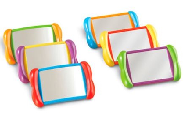 SET DE ESPEJOS IRROMPIBLES DOBLE 6 UNIDADES