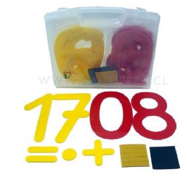 NUMEROS PLASTICOS MAGNETICOS 38 PIEZAS
