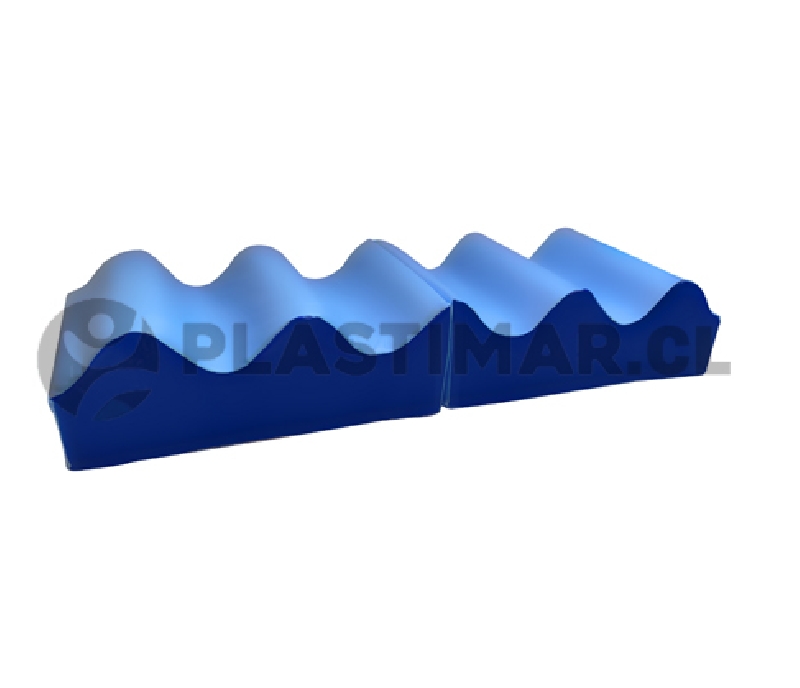 RAMPA ONDULADA 70X50X25 CM - 1 PIEZA