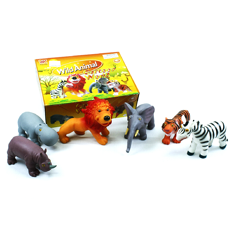 SET 6 ANIMALES DE LA SELVA SOFT