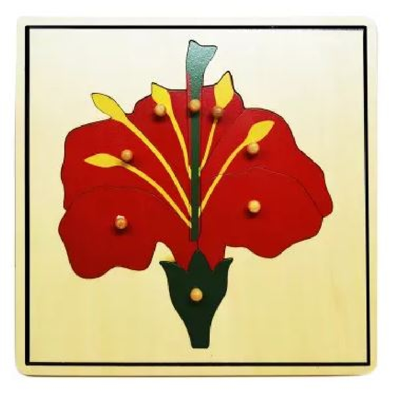 PUZZLE MADERA FLOR MONTESORI