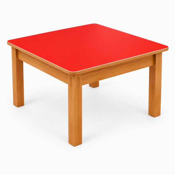 MESA PARVULO DE MADERA 70X70 CM