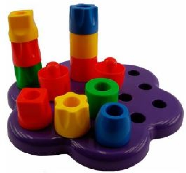 SET BASE PLASTICA 19PCS ENCAJE VERT.
